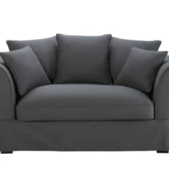 Maisons Du Monde Housse De Canapé 2 Places Gris Ardoise