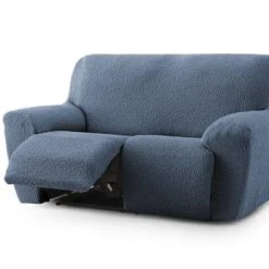 Eysa Housse De Canapé 2 Places Relax Extensible Bleu 150 - 200