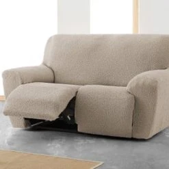 Eysa Housse De Canapé 2 Places Relax Extensible Taupe 150 - 200 -Maisons Du Monde Boutique housse de canape 2 places relax extensible taupe 150 200 2