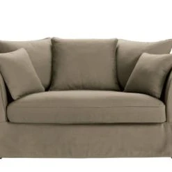 Maisons Du Monde Housse De Canapé 2 Places Taupe