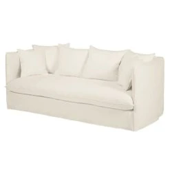 Maisons Du Monde Housse De Canapé 3/4 Places En Lin Froissé Blanc -Maisons Du Monde Boutique housse de canape 3 4 places en lin froisse blanc 1000 12 32 204335 2