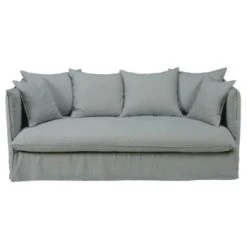 Maisons Du Monde Housse De Canapé 3/4 Places En Lin Froissé Gris Clair -Maisons Du Monde Boutique housse de canape 3 4 places en lin froisse gris clair louvain 1000 14 34 204337 1 5