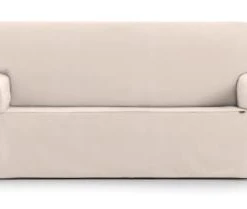 Eysa Housse De Canapé 3 Places Avec Des Rubans Beige 180 - 230 Cm -Maisons Du Monde Boutique housse de canape 3 places avec des rubans beige 180 230 cm eysa 2