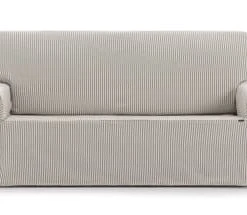 Eysa Housse De Canapé 3 Places Avec Des Rubans Beige 180 - 230 Cm -Maisons Du Monde Boutique housse de canape 3 places avec des rubans beige 180 230 cm eysa 4