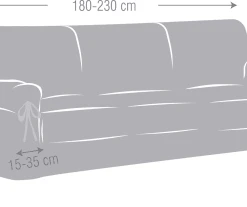 Eysa Housse De Canapé 3 Places Avec Des Rubans Bordeaux 180 - 230 Cm -Maisons Du Monde Boutique housse de canape 3 places avec des rubans bordeaux 180 230 cm