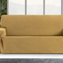 Eysa Housse De Canapé 3 Places Avec Des Rubans Jaune 180 - 230 Cm -Maisons Du Monde Boutique housse de canape 3 places avec des rubans jaune 180 230 cm 2