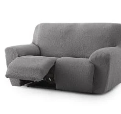 Eysa Housse De Canapé 3 Places Relax Extensible Bleu 200 - 260 Cm -Maisons Du Monde Boutique housse de canape 3 places relax extensible gris fonce 200 260 cm eysa premium 1