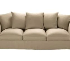 Maisons Du Monde Housse De Canapé 4/5 Places En Lin Froissé Ocre -Maisons Du Monde Boutique housse de canape 4 5 places en lin froisse beige ficelle roma 1000 12 28 204454 1 1