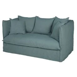 Maisons Du Monde Housse De Canapé Convertible 2 Places En Lin Froissé Bleu Céladon -Maisons Du Monde Boutique housse de canape convertible 2 places en lin froisse bleu celadon 1000 5 25 204328 3