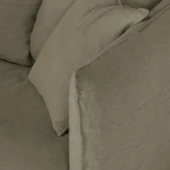 Maisons Du Monde Housse De Canapé Convertible 2 Places En Lin Froissé Vert Kaki -Maisons Du Monde Boutique housse de canape convertible 2 places en lin froisse vert kaki 1000 9 29 204332 4