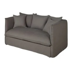 Maisons Du Monde Housse De Canapé Convertible 2 Places En Lin Supérieur Gris -Maisons Du Monde Boutique housse de canape convertible 2 places en lin superieur gris 1000 2 15 204359 4