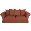 Maisons Du Monde Housse De Canapé Convertible 3/4 Places (12 Cm) En Lin Froissé Terracotta -Maisons Du Monde Boutique housse de canape convertible 3 4 places 12 cm en lin froisse terracotta 1000 8 24 204450 1