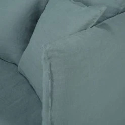 Maisons Du Monde Housse De Canapé Convertible 3/4 Places En Lin Froissé Bleu Céladon -Maisons Du Monde Boutique housse de canape convertible 3 4 places en lin froisse bleu celadon 1000 8 4 204348 4