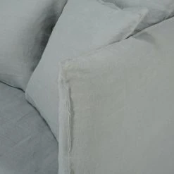 Maisons Du Monde Housse De Canapé Convertible 3/4 Places En Lin Froissé Gris Clair -Maisons Du Monde Boutique housse de canape convertible 3 4 places en lin froisse gris clair 1000 0 37 204340 5