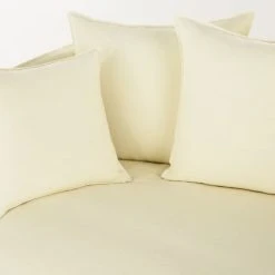 Maisons Du Monde Housse De Canapé Convertible 3/4 Places En Lin Supérieur Ivoire -Maisons Du Monde Boutique housse de canape convertible 3 4 places en lin superieur ivoire 1000 10 23 204367 4