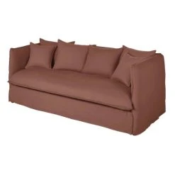 Maisons Du Monde Housse De Canapé Convertible 3/4 Places En Lin Supérieur Rouge Rhubarbe -Maisons Du Monde Boutique housse de canape convertible 3 4 places en lin superieur rouge rhubarbe 1000 13 26 204370 3