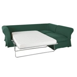 Maisons Du Monde Housse De Canapé D'angle Convertible 5 Places (matelas 12 Cm) En Lin Froissé Vert -Maisons Du Monde Boutique housse de canape d angle convertible 5 places matelas 12 cm en lin froisse vert 1000 3 34 221598 2