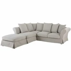 Maisons Du Monde Housse De Canapé D'angle Convertible 6 Places (matelas 12 Cm) Gris Clair -Maisons Du Monde Boutique housse de canape d angle convertible 6 places matelas 12 cm gris clair 1000 14 9 212225 4