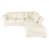 Maisons Du Monde Housse De Canapé D'angle Convertible 6 Places (matelas 12 Cm) Ivoire
