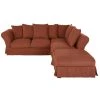 Maisons Du Monde Housse De Canapé D'angle Convertible En Lin Froissé Terracotta