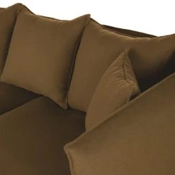 Maisons Du Monde Housse De Canapé D'angle Droit En Lin Froissé Marron Havane -Maisons Du Monde Boutique housse de canape d angle droit en lin froisse marron havane 1000 13 31 231927 2