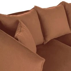 Maisons Du Monde Housse De Canapé D'angle Gauche En Lin Froissé Orange De Sienne -Maisons Du Monde Boutique housse de canape d angle gauche en lin froisse orange de sienne 1000 10 4 231941 2