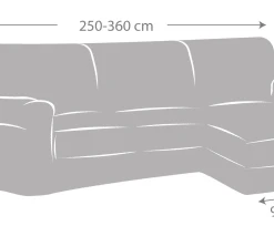 Eysa Housse De Canapé En L Droite B/c écru 250 - 360 Cm -Maisons Du Monde Boutique housse de canape en l droite b c ecru 250 360 cm