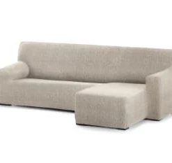 Eysa Housse De Canapé En L Droite B/c Gris Clair 250 - 360 Cm -Maisons Du Monde Boutique housse de canape en l droite b c ecru 250 360 cm eysa premium