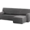 Eysa Housse De Canapé En L Droite B/c Gris Foncé 250 - 360 Cm