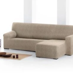 Eysa Housse De Canapé En L Droite B/c Taupe 250 - 360 Cm -Maisons Du Monde Boutique housse de canape en l droite b c taupe 250 360 cm 2