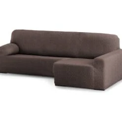 Eysa Housse De Canapé En L Droite Extensible Bleu 250 - 360 Cm -Maisons Du Monde Boutique housse de canape en l droite extensible marron 250 360 cm eysa premium 2