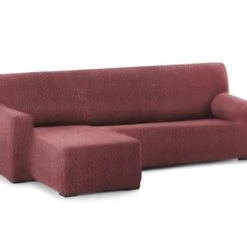 Eysa Housse De Canapé En L Gauche B/c Bordeaux 250 - 360 Cm