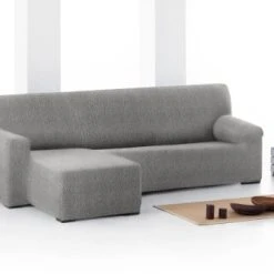 Eysa Housse De Canapé En L Gauche B/c Gris Clair 250 - 360 Cm -Maisons Du Monde Boutique housse de canape en l gauche b c gris clair 250 360 cm 2