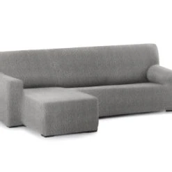 Eysa Housse De Canapé En L Gauche B/c Gris Clair 250 - 360 Cm