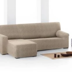 Eysa Housse De Canapé En L Gauche B/c Taupe 250 - 360 Cm -Maisons Du Monde Boutique housse de canape en l gauche b c taupe 250 360 cm 2