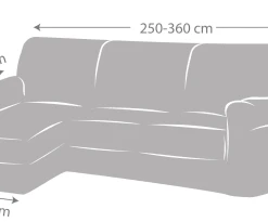 Eysa Housse De Canapé En L Gauche Extensible écru 250 - 360 Cm -Maisons Du Monde Boutique housse de canape en l gauche extensible ecru 250 360 cm