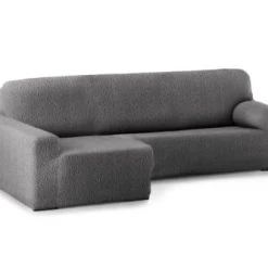 Eysa Housse De Canapé En L Gauche Gris Foncé 250 - 360 Cm
