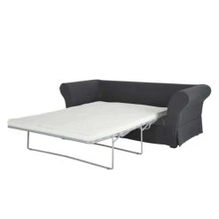 Maisons Du Monde Housse De Canapé Fixe Et Convertible 3/4 Places (6 Cm) En Lin Froissé Gris Anthracite -Maisons Du Monde Boutique housse de canape fixe et convertible 3 4 places 6 cm en lin froisse gris anthracite 1000 13 12 204438 3