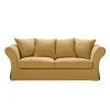 Maisons Du Monde Housse De Canapé Fixe Et Convertible 3/4 Places (6 Cm)en Lin Froissé Ocre