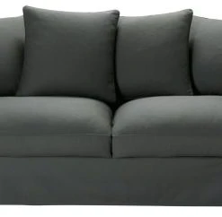 Maisons Du Monde Housse De Canapé Fixe Et Convertible 3/4 Places (matelas 6 Cm) Gris Ardoise