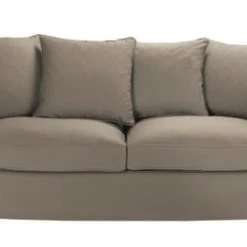 Maisons Du Monde Housse De Canapé Fixe Et Convertible 3/4 Places (matelas 6 Cm) Taupe