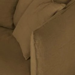 Maisons Du Monde Housse De Canapé-lit 2 Places En Lin Froissé Marron Havane -Maisons Du Monde Boutique housse de canape lit 2 places en lin froisse marron havane 1000 9 16 221621 3