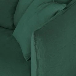 Maisons Du Monde Housse De Canapé-lit 2 Places En Lin Froissé Vert -Maisons Du Monde Boutique housse de canape lit 2 places en lin froisse vert 1000 11 18 221623 3