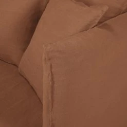 Maisons Du Monde Housse De Canapé-lit 3/4 Places En Lin Froissé Orange De Sienne -Maisons Du Monde Boutique housse de canape lit 3 4 places en lin froisse orange de sienne 1000 16 23 221628 3