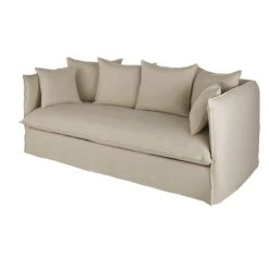 Maisons Du Monde Housse De Canapé-lit 3/4 Places En Lin Supérieur Beige -Maisons Du Monde Boutique housse de canape lit 3 4 places en lin superieur beige 1000 3 13 221700 3