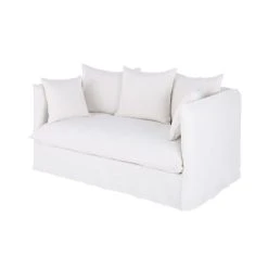 Maisons Du Monde Housse De Canapé-lit 3/4 Places En Lin Supérieur Blanc -Maisons Du Monde Boutique housse de canape lit 3 4 places en lin superieur blanc 1000 16 9 221696 3