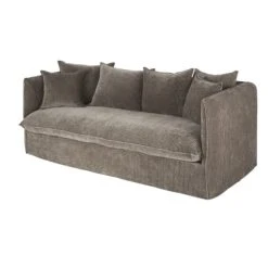 Maisons Du Monde Housse De Canapé-lit 3/4 Places En Velours Côtelé Marron écorce -Maisons Du Monde Boutique housse de canape lit 3 4 places en velours cotele marron ecorce 1000 16 5 221815 3