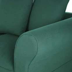 Maisons Du Monde Housse De Canapé-lit 3/4 Places (matelas 12 Cm) En Lin Froissé Vert -Maisons Du Monde Boutique housse de canape lit 3 4 places matelas 12 cm en lin froisse vert 1000 13 27 221591 4