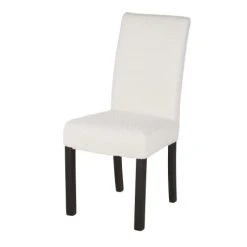 Maisons Du Monde Housse De Chaise à Bouclettes Blanches, Compatible Chaise MARGAUX