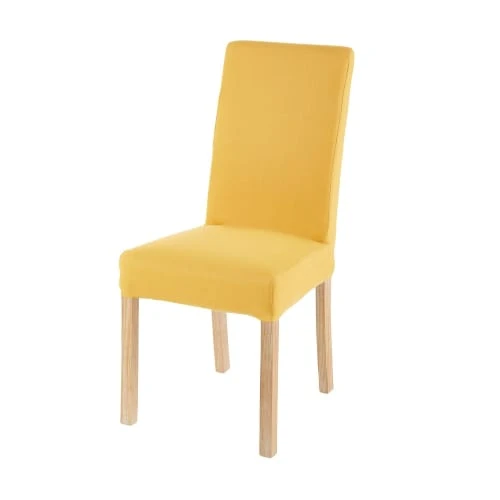 Maisons Du Monde Housse De Chaise En Coton Jaune Moutarde, Compatible Chaise MARGAUX 3 Maisons Du Monde Housse De Chaise En Coton Jaune Moutarde, Compatible Chaise MARGAUX
